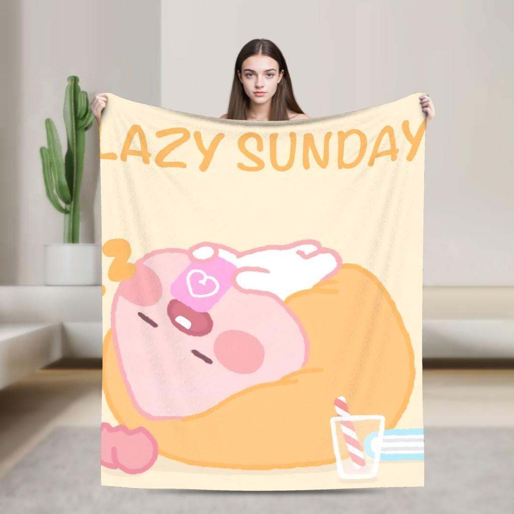K-Kakaos F-Friends Ryan Blanket  Super Soft Fashion Plush Bedding Throws For Outdoor Travel Office Flannel Bedspread Bed Cover