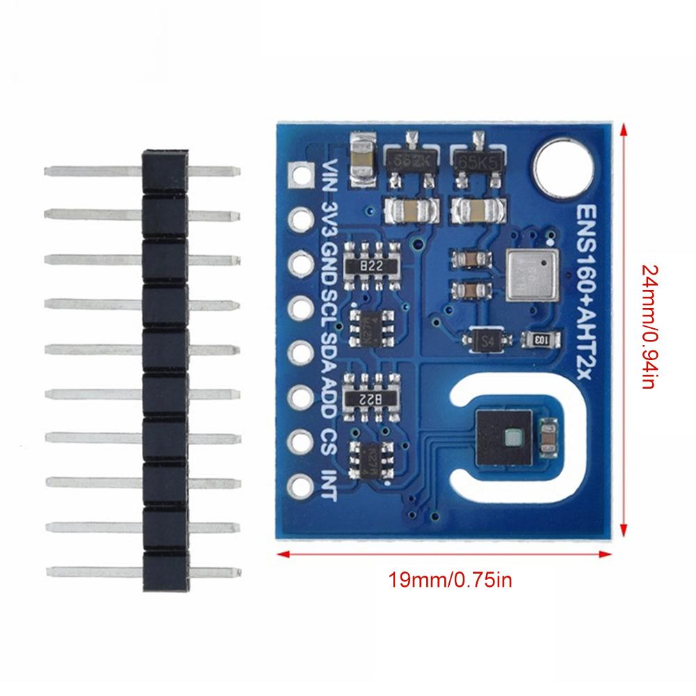 Датчик качества воздуха, температуры и влажности ENS160 AHT21 CO2 eCO2 TVOC, замена CCS811 для Arduino