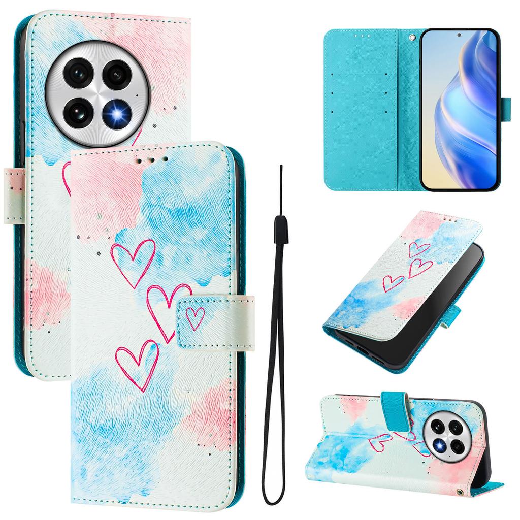 Love Luxury Painted Leather Case Wallet PU Leather Book Style Cover for Oneplus 9R,8T,Nord CE2 5G,Nord 2T,Nord N300,Oneplus 11 12...