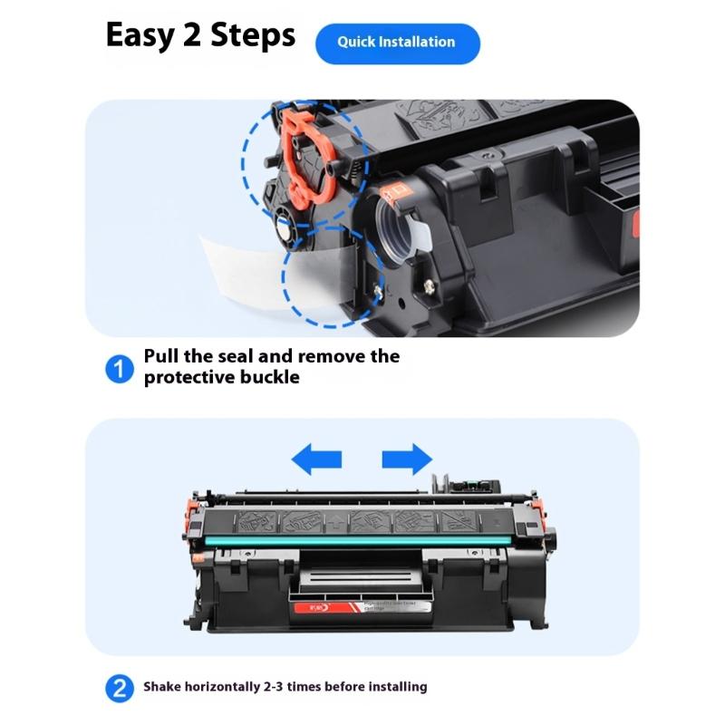 CF280A Recyclable Toner Powder Cartridge Easy Snap Installation For Office Home High Volumes Printing Needs