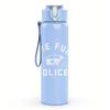 1PC The Thin Blue Line Police Minimalist Print 750ml Portable Sports Water Bottle Leakproof Gym Outdoor Travel Drink Cup
