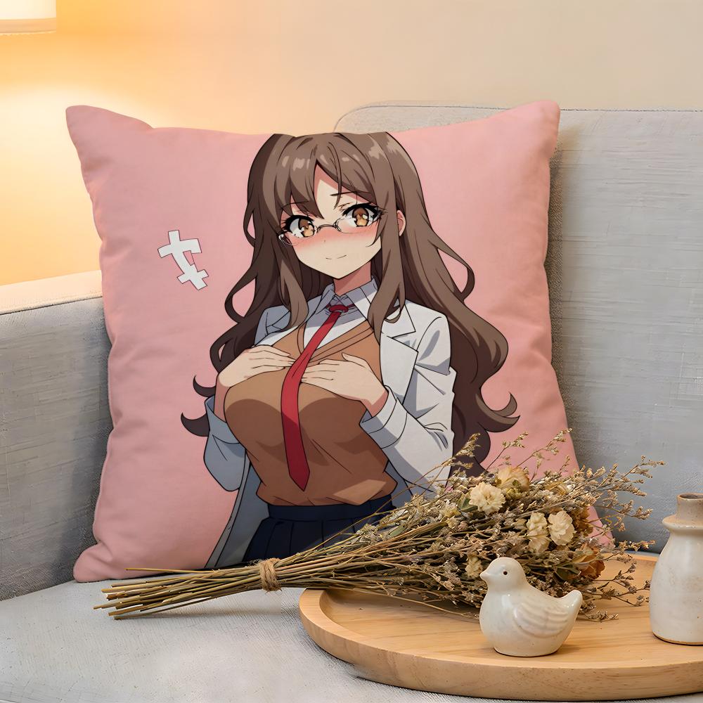 Cushion Cover Linen SkinFriendly Soft Decorative Case For Sofa Home Decor Kwaii Sexy RRio Futaba Anime Pillow cover