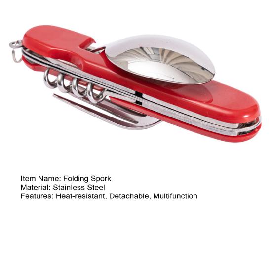 1 шт./ 1 набор Складная ловилка Термостойкая Съемная Защита от ожогов Нержавеющая сталь Многофункциональная Складная вилка