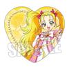 Bell House Футари ва Pretty Cure Max Heart Значок-сердечко для коллекционирования Версия «Действие». Примерно 1 коробка. W57 x H52,5 мм Жестяная банка