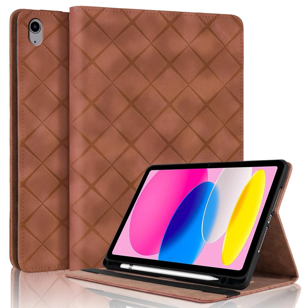 Чехол для планшета для iPad 2025 Air Pro MINI 3 4 5 6 7 8 9 10-го 11-го поколения Текстура в клетку 10,9 10,2 11 12,9 13-дюймовые Чехлы Обложка
