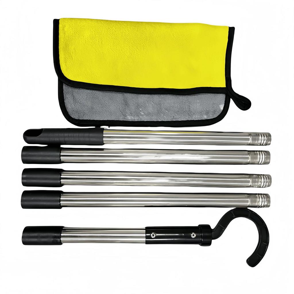 Регулируемый крюк для чистки бассейна, выдвижная металлическая штанга, крюк для извлечения из бассейна, скиммер для бассейна для обслуживания бассейна