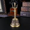 Колокольчик для медитации, громкий медный даосский ритуальный полированный инструмент, буддийская молитва