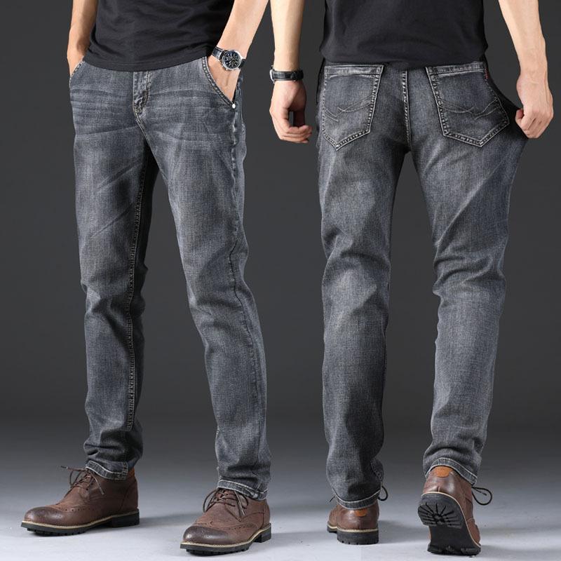 Men Jeans Spring, Summer, Autumn and Winter Men's Straight Leg Youth Stretch Jeans