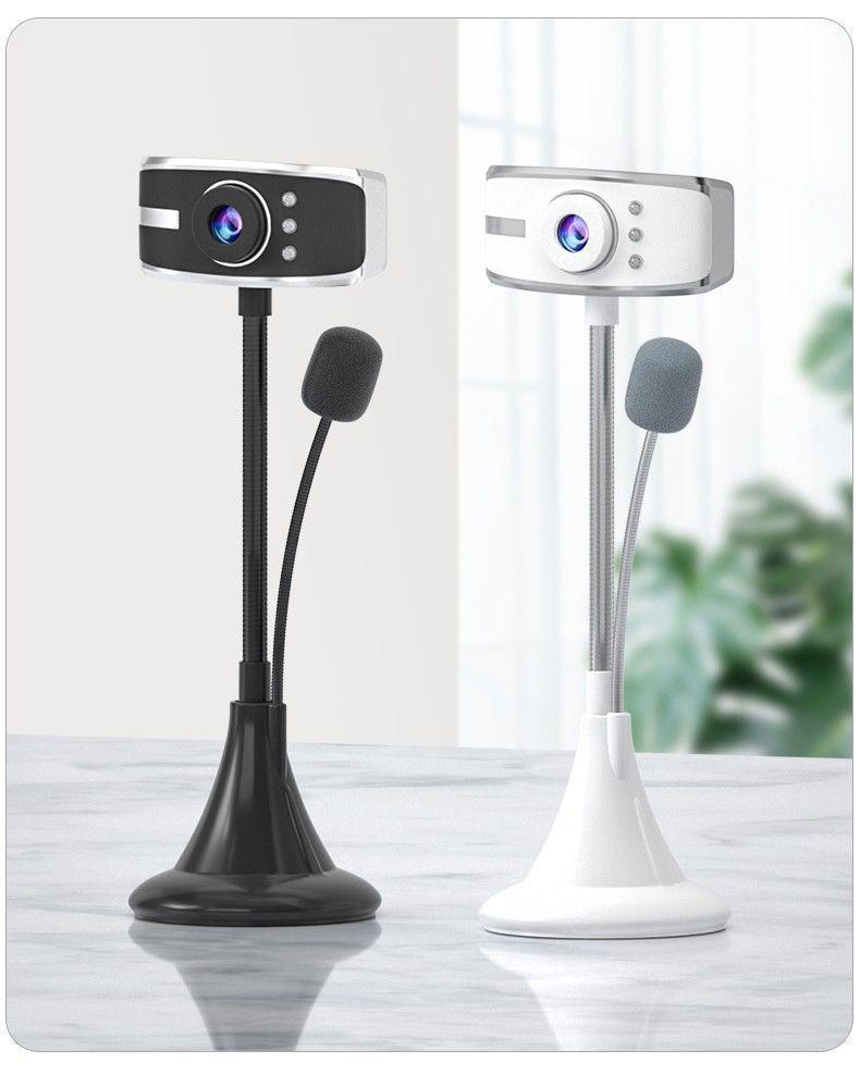 USB-веб-камера высокой четкости с микрофоном для онлайн-занятий и прямых трансляций, установка без драйверов