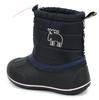 Mozu Bean Down Boots with Inner Boa and Elastic Cuffs, Winter Boots, Kids' Size, Navy, 16.0 cm