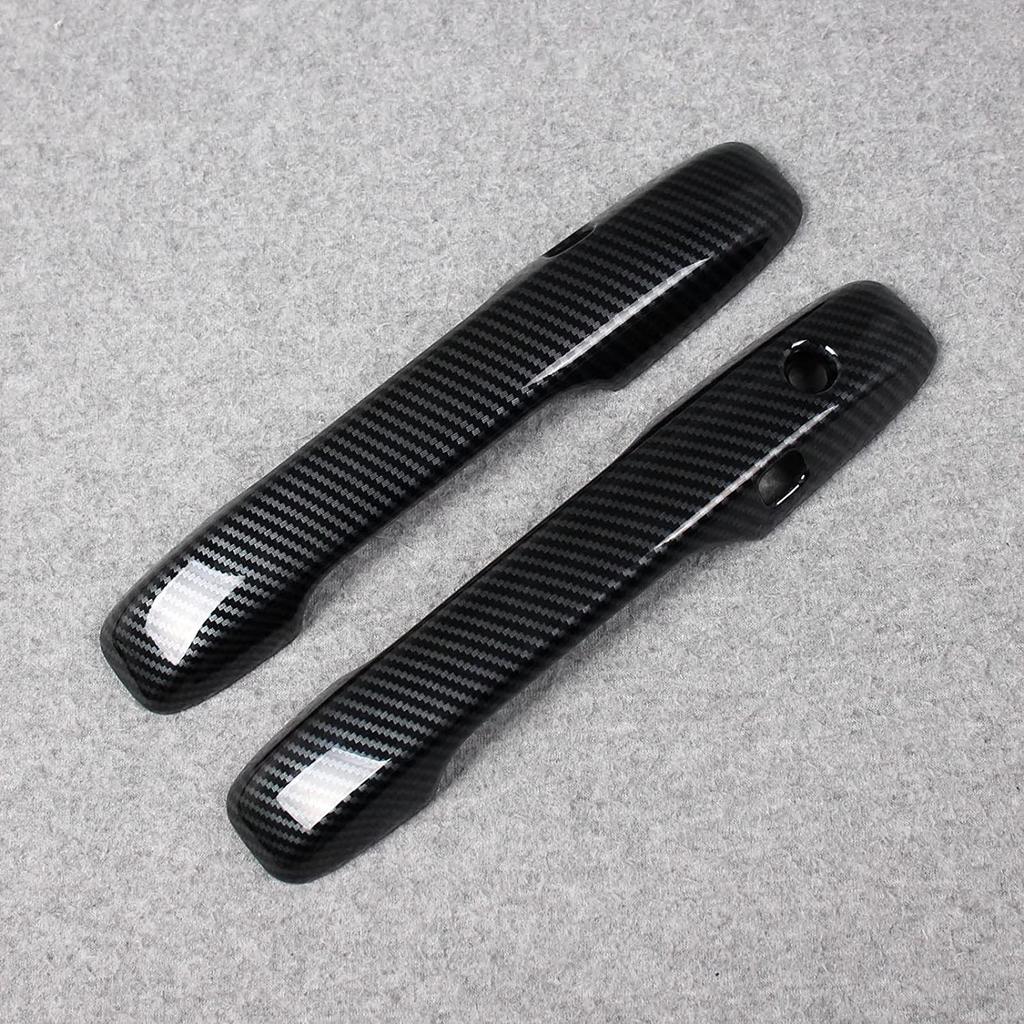 Fits the New Vezel 2nd Generation RV Series 2021 Onwards Door Outer Handle Cover Garnish Door Knob Bowl Panel Protector Bezel Frame Carbon [Just Fit]