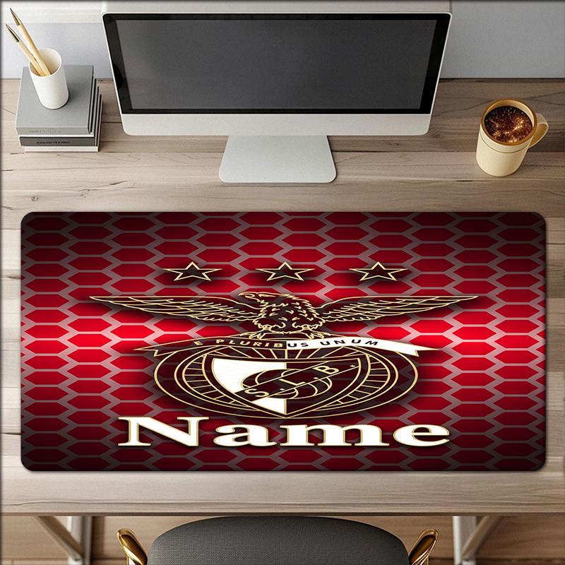 Custom Name Benfica Theme Mouse Pad Non Slip Rubber Base Multifunctional Office Home Decor Perfect For Workspace Personalization