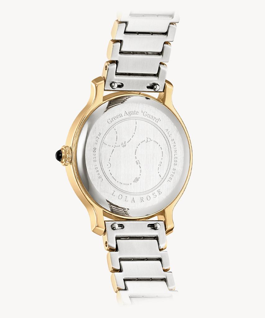 Lollalojeu Waltz Sandblasted Enamel Women'S Gold Fashion Watch