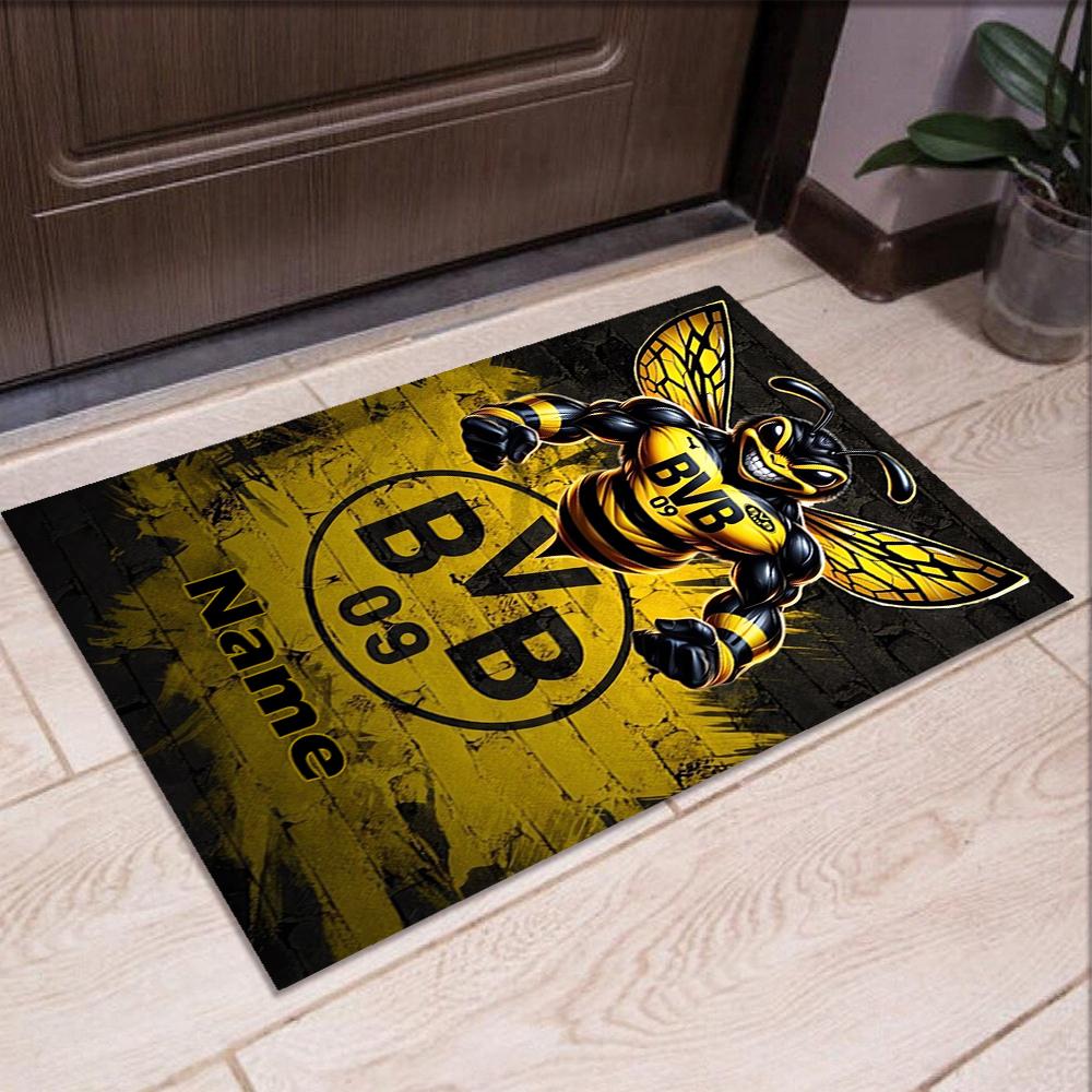 Custom Name BVB Printed Carpet,Rug for Office Chair Living Room Bedroom Kitchen Room Decor Gifts.