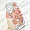 Мультяшный чехол-капибара для iPhone 17 16 15 14 13 12 11 Mini Pro Max Plus Прозрачный чехол