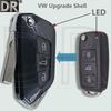 DR 202AD Модифицированный откидной корпус ключа-пульта для VW Volkswagen Passat Golf Mk6 Polo Caddy Tiguan Beetle Skoda Octavia Seat