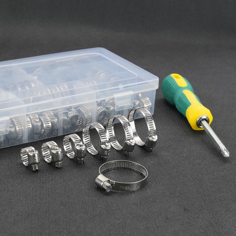 Набор из 60 штук: Американские хомуты для шлангов из нержавеющей стали 304 (6-38 мм)