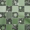 oneOone Cotton Flex Dark Green Fabric Floral  Sewing Craft Projects Fabric Prints By Yard 40 Inch