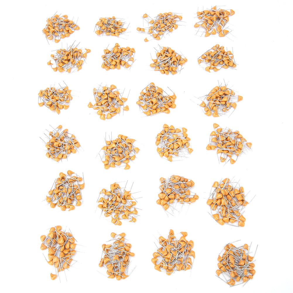 840PCS 24 Values 0.1UF 47NF Monolithic Multilayer Ceramic Capacitor Assortment Kit