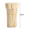 100 Pieces Bamboo Skewers Appetizers BBQ Wooden Paddle Food for Meat