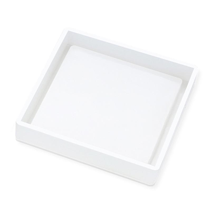 Форма ручной работы из прозрачной эпоксидной смолы для круглых, шестиугольных и квадратных подставок