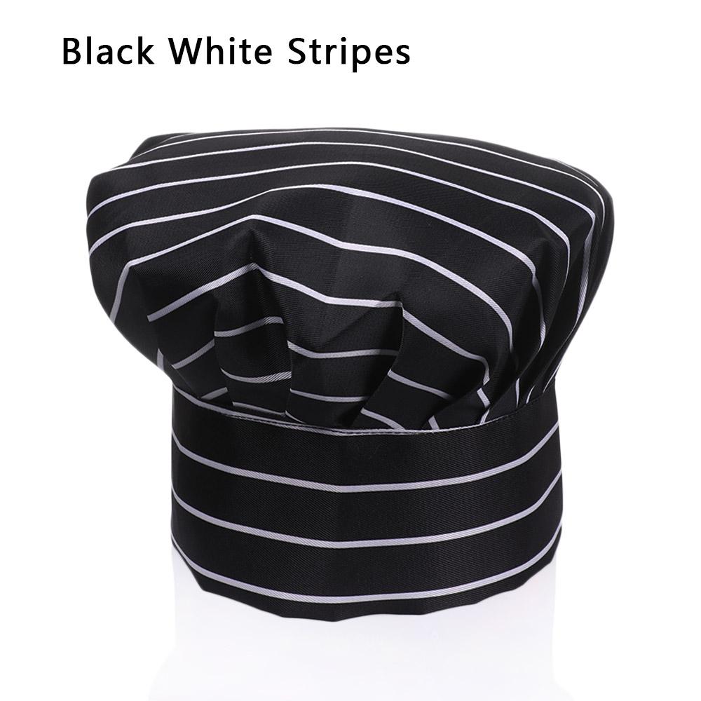 Men Women Cooking Elastic Working Cap Chef Hat Adjustable Uniform Hat