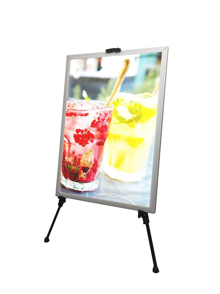 THE DISPLAY YS-003 Series Easel for B1, A1, and B2 Panels! Metal Tripod Easel with 3-Section Telescopic Folding (Black, 1 Unit)