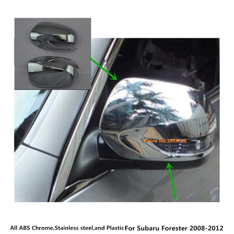 Для Subaru Forester 2008 2009 2010 2011 2012 автомобильное ABS хромированное украшение заднего вида боковое стекло зеркала заднего вида накладка