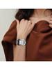 Tissot Унисекс кварцевые часы, швейцарского производства, черный циферблат, корпус и браслет из нержавеющей стали. Модные, простые, универсальные квадратные часы T60.1.587.33