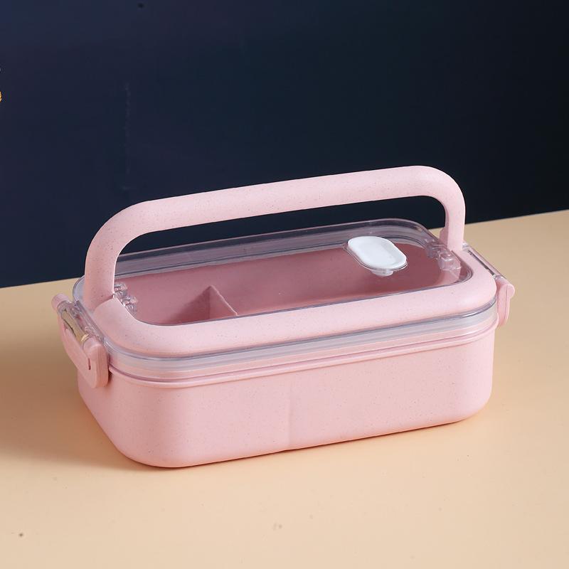 Кухня, домашняя микроволновая печь, ланч-бокс, посуда из пшеничной соломы, контейнер для хранения еды, детский школьный офис, портативный бенто-бокс