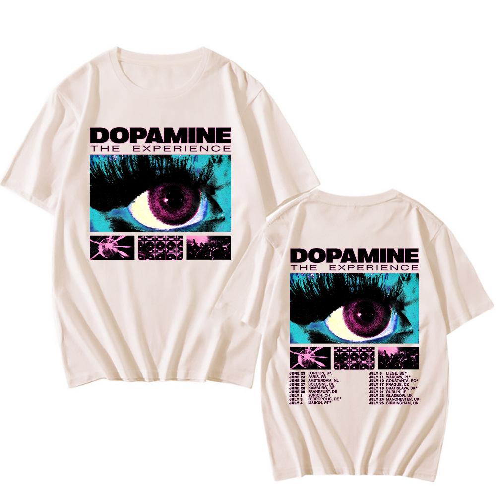 Рэпер Lil Tecca Dopamne The Experience Tour Футболки Мужские Женские Хип-Хоп Винтажные Футболки Хлопок Повседневные Мягкие Оверсайз Футболки Унисекс