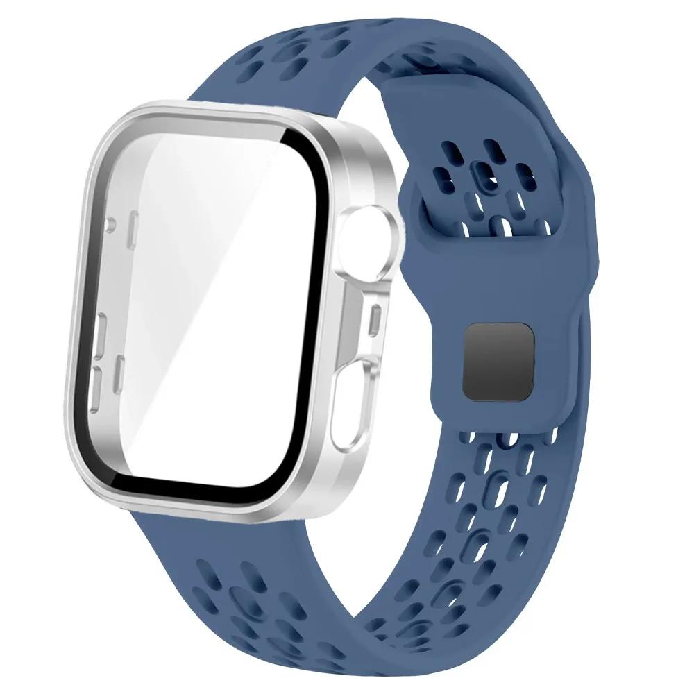 Чехол для ПК+Силиконовый ремешок Для Huawei Watch Fit 3 4 4 Pro Защитная крышка экрана Браслет Для Huawei Watch Fit 4 Pro Полный защитный корпус