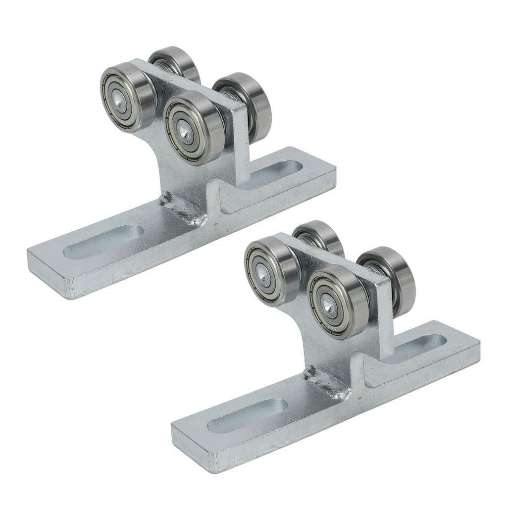 2Pcs Wheel Trolley T Shape Welded Roller Trolley Stable Bearing Track Roller Wheels for Track