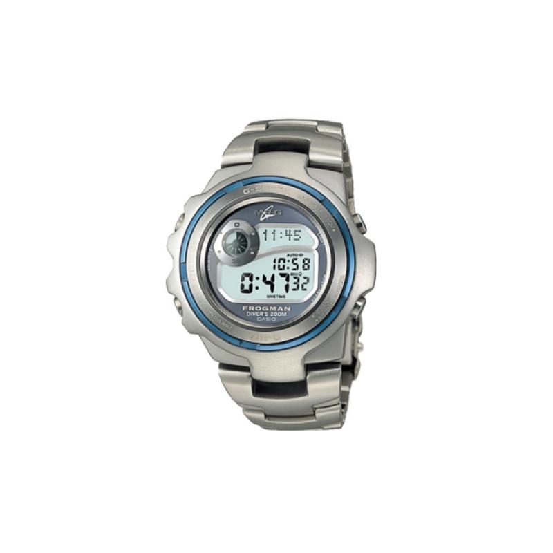 Casio Серия MR-G водонепроницаемость 200 метров кварцевый механизм титановый ремешок японские и корейские часы мужские часы серебристый циферблат MRG-1100-2