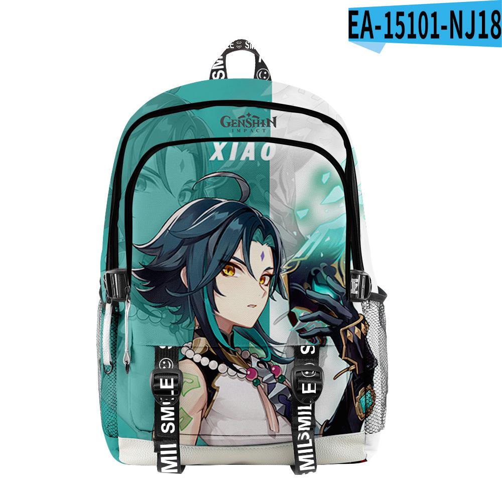 Trendy Popular Genshin Impact Student School Bags Unisex 3D Print Oxford Waterproof Notebook multifunction Travel Backpacks