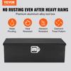 VEVOR Heavy Duty Aluminum Truck Bed Tool Box, Diamond Plate Tool Box with Side Handle and Lock Keys, Storage Tool Box Chest Box Organizer for Pickup