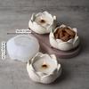 3D Flower Resin Jar Molds Flower Candle Cup Silicone Molds for Epoxy Resin Candle Holder Storage Jar Home Decoration