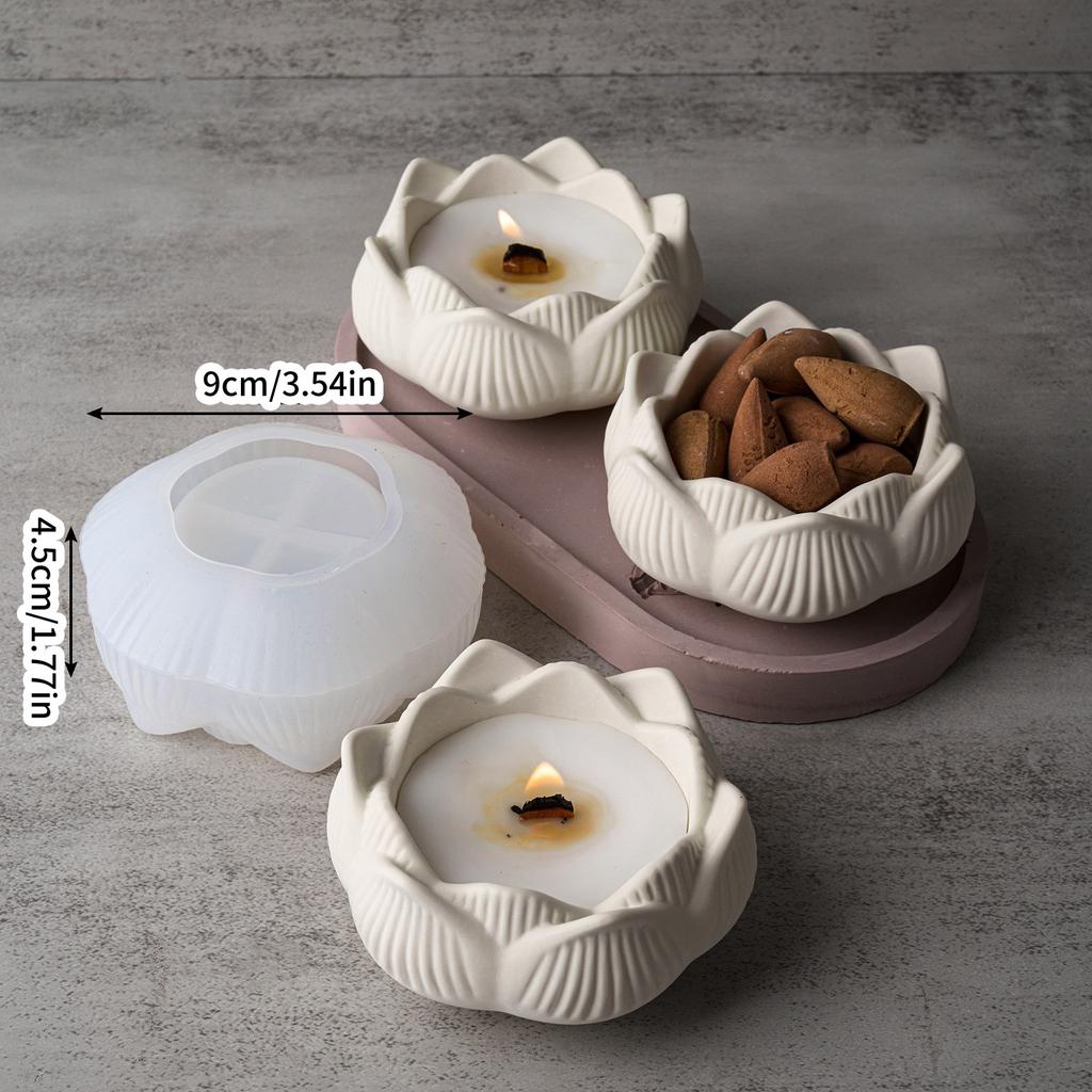 3D Flower Resin Jar Molds Flower Candle Cup Silicone Molds for Epoxy Resin Candle Holder Storage Jar Home Decoration