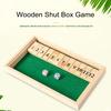 Настольная игра «Закрой коробку» с 2 кубиками для 2 игроков, для детей, взрослых, для всей семьи, образовательная математическая игра с числами, деревянная игрушка «Закрой коробку», ночной реквизит