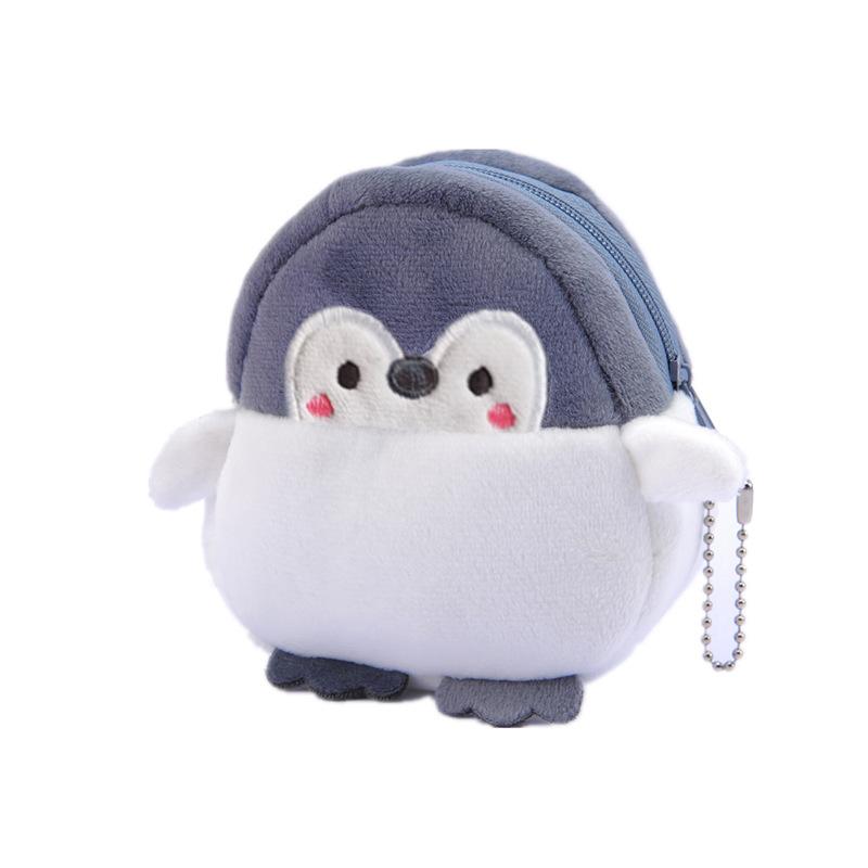 New Cute and Cute Little Penguin Coin Wallet Mouth Red Envelope Data Cable Packet Coin Bag