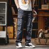 New Autumn Multi-pocket Comfortable Work Pants for Men's Tying Loose Straight Men's Casual Pants