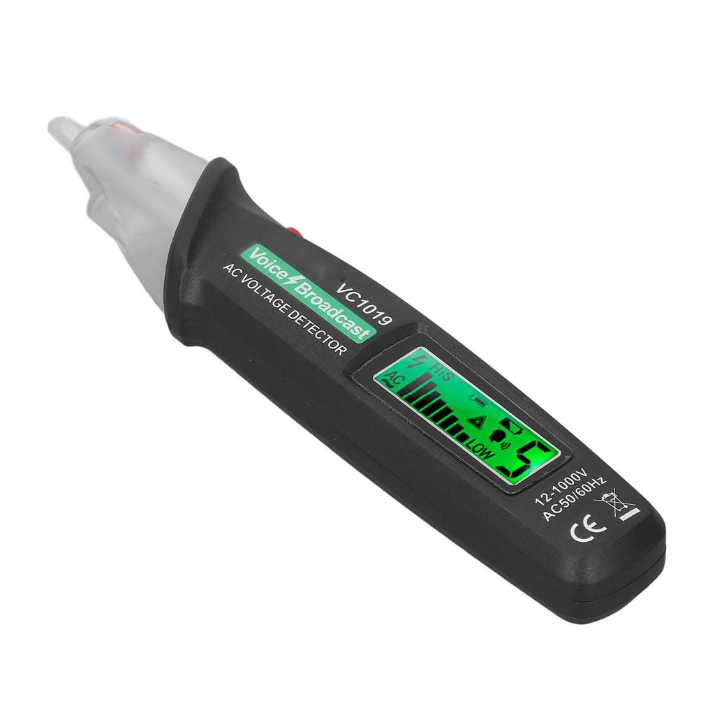 Non Contact Voltage Detector Pen AC Electrical Power Cable Tester High Accuracy Sound Light Alarm