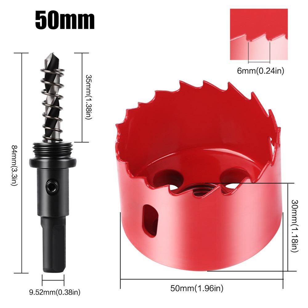 1 шт. 15-200 мм Биметаллическая коронка DIY Деревообрабатывающий инструмент для металла Железа Алюминия Пластика