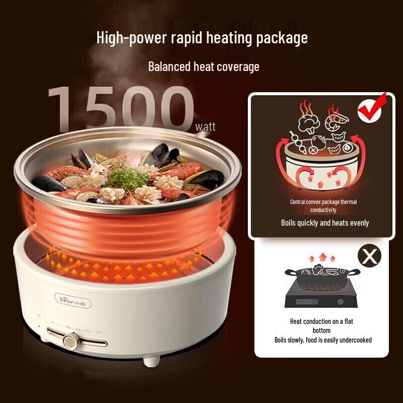 Bear ZMD Series 5L Multi-function Electric Hot Pot CN plug (adapter included)