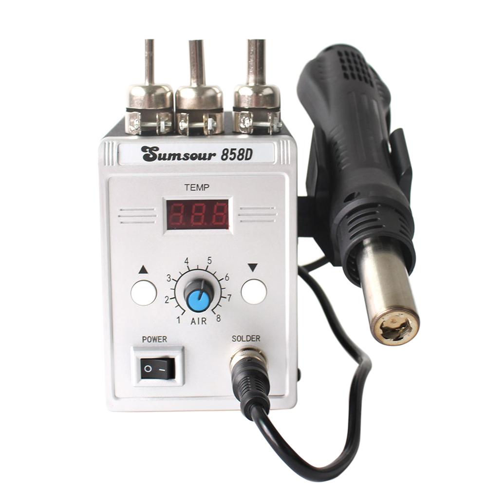 Новый фен 858D 700 Вт паяльная станция BGA паяльная станция термовоздушная пушка 220 В/110 В для SMD SMT сварочные инструменты для ремонта