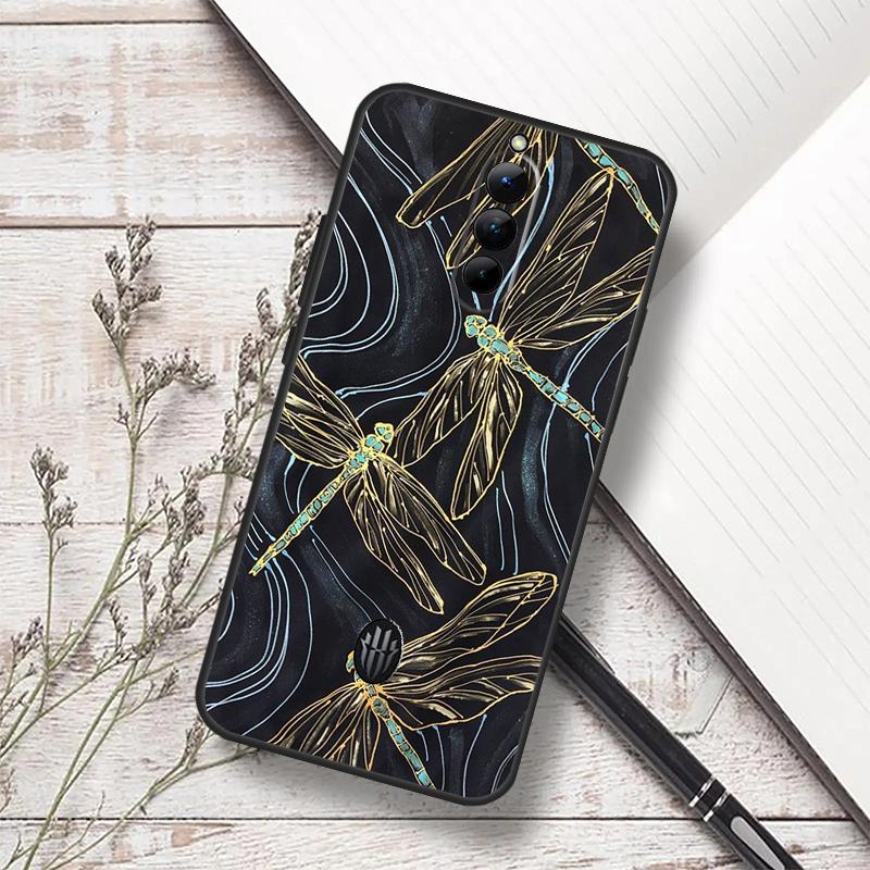Dragonfly Animal Art Case For ZTE Nubia Red Magic 11 10S 9S 8S 8 9 10 Pro Plus 7 6S 7S Pro RedMagic 10 Air Cover