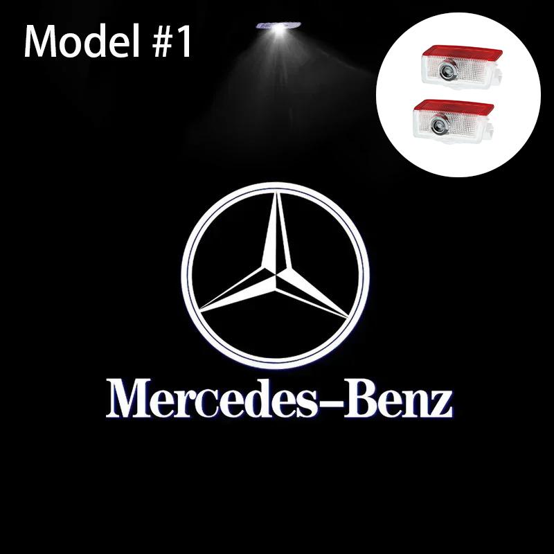 2Pcs Led Car Door Welcome Light Logo Projector For Mercedes Benz W212 W205 AMG ML W166 W176 W177 W213 W246 GLB GLC GLA GLS GLE1 oo1
