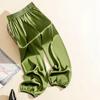Summer Cool Ice Silk Acetate Bloomers Pants for Women & Men Loose Silk Satin Knickerbockers Acetate Satin Smooth Knickers Pants