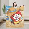 Фланелевое одеяло Yokai Watch Весна Супер Мягкие Постельные принадлежности Пледы Для Мальчика Девочки На Улицу Забавное Покрывало Чехол на Диван-кровать