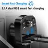 3.1A Bluetooth 5.0 Car Bluetooth Audio MP3 Player Dual USB Car Charger Adapters Fast Charging Bluetooth FM Transmitter Receiver